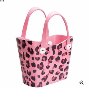 Pink Leopard Print Tote Bag